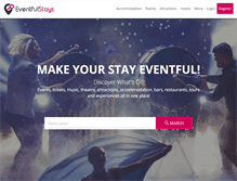 Tablet Screenshot of eventfulstays.com